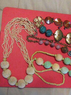 Chunkiest CHUNK STATEMENT NECKLACES, Lot of 6